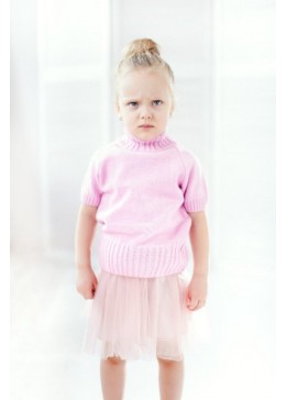 Лютик розовая фатиновая юбка для девочки СП-1420